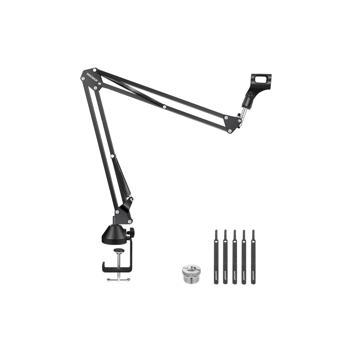 Neewer Microphone Arm Stand, Suspension Boom Scissor Microphone Arm Stand with 3/8 Inch to 5/8 Inch Screw and Cable Ties, Compatible with Blue Yeti Snowball Yeti X Quadcast etc. Max. Load 1.5 kg