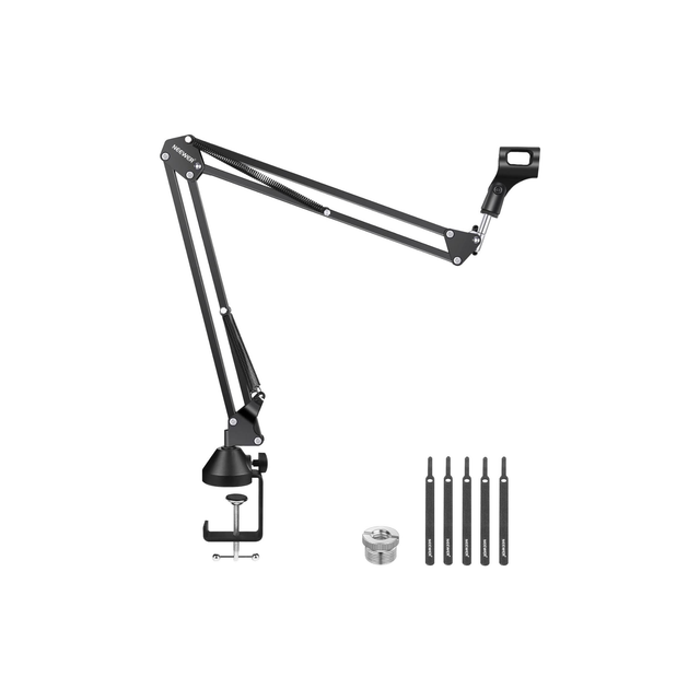 Neewer Microphone Arm Stand, Suspension Boom Scissor Microphone Arm Stand with 3/8 Inch to 5/8 Inch Screw and Cable Ties, Compatible with Blue Yeti Snowball Yeti X Quadcast etc. Max. Load 1.5 kg Neewer