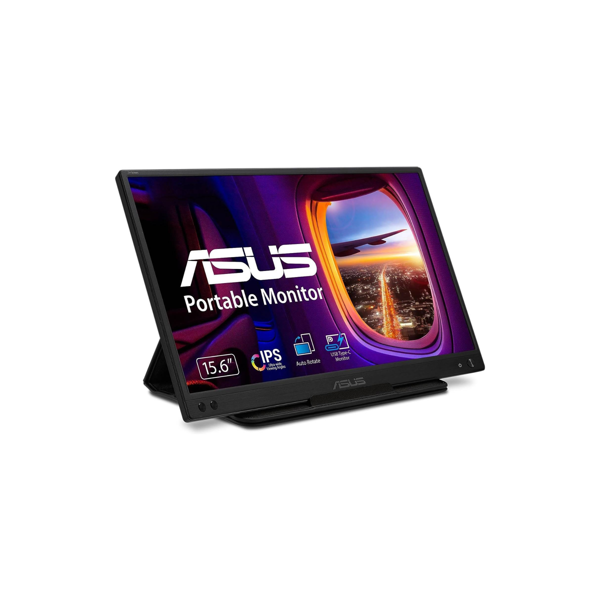 Asus ZenScreen MB166C Portable Monitor, 16" FHD IPS Display, 60Hz Refresh Rate, 5ms (GtG) Response Time, 262K Display Colors, USB-C Port, Black | 90LM07D3-B01170