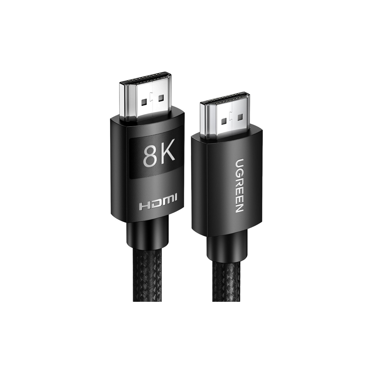 UGREEN HDMI Cable 1M 8K HDMI 2.1 Ultra HD High-Speed 48Gbps 8K@60Hz Braided Cord eARC Dynamic HDR Dolby Vision Compatible with MacBook Pro PS5 Switch TV Xbox Roku UHD TV Blu-ray Projector
