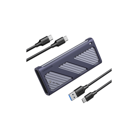 UGREEN 40Gbps M.2 NVMe SSD Enclosure, USB4 NVME Enclosure with Cooling Fan, SSD Case for MacBook M1 M2 Pro, Support M/B+M Key Size 2280/2260/2242/2230 Compatible with Thunderbolt 3/4/USB4/3.2/3.1