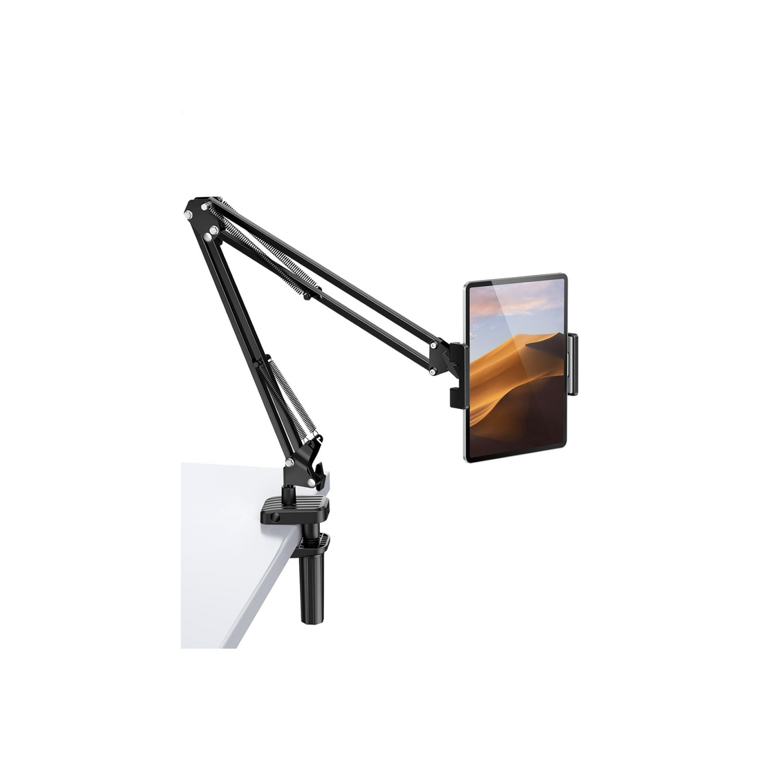 UGREEN iPad Stand Tablet Mount Holder for Bed Adjustable Tablet Arm Mount for Desk Aluminum Alloy Cell Phone Stand for Bed Compatible