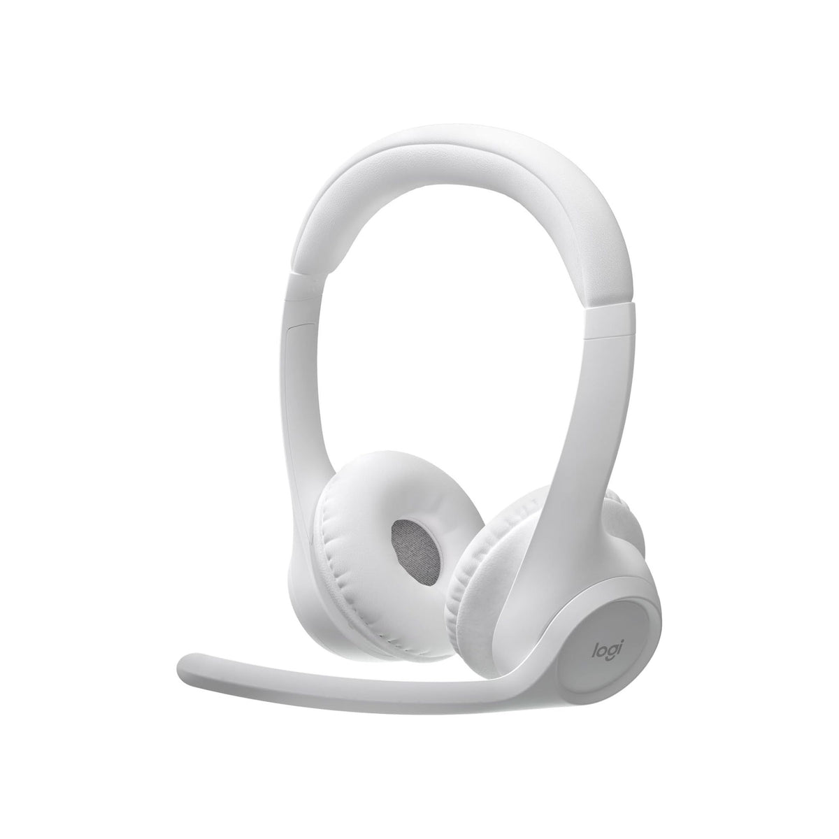 Logitech Zone 300 Wireless Bluetooth Headset With Noise-Cancelling Microphone, Compatible with Windows, Mac, Chrome, Linux, iOS, iPadOS, Android – Off White