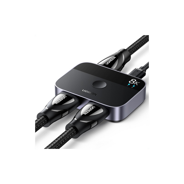 UGREEN HDMI 2.1 Switch 8K@60Hz Bi-directional Selector, 2 in 1 Out & 1 in 2 Out, 4K@120Hz HDMI Switcher, Support 3D/CEC/HDR/Dolby, Compatible with PS5/PS4 Fire Stick Xbox Apple TV Blu-Ray Player