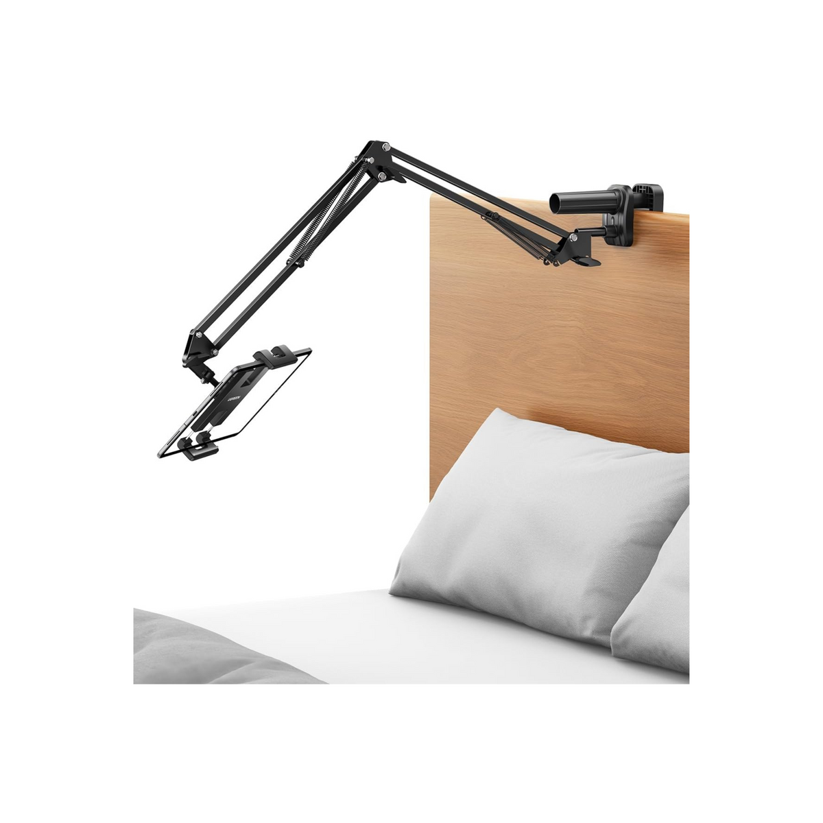 UGREEN iPad Stand Tablet Mount Holder for Bed Adjustable Tablet Arm Mount for Desk Aluminum Alloy Cell Phone Stand for Bed Compatible with iPad Pro/Air/Mini Galaxy Tab iPhone 16 Pro Max S25 Ultra