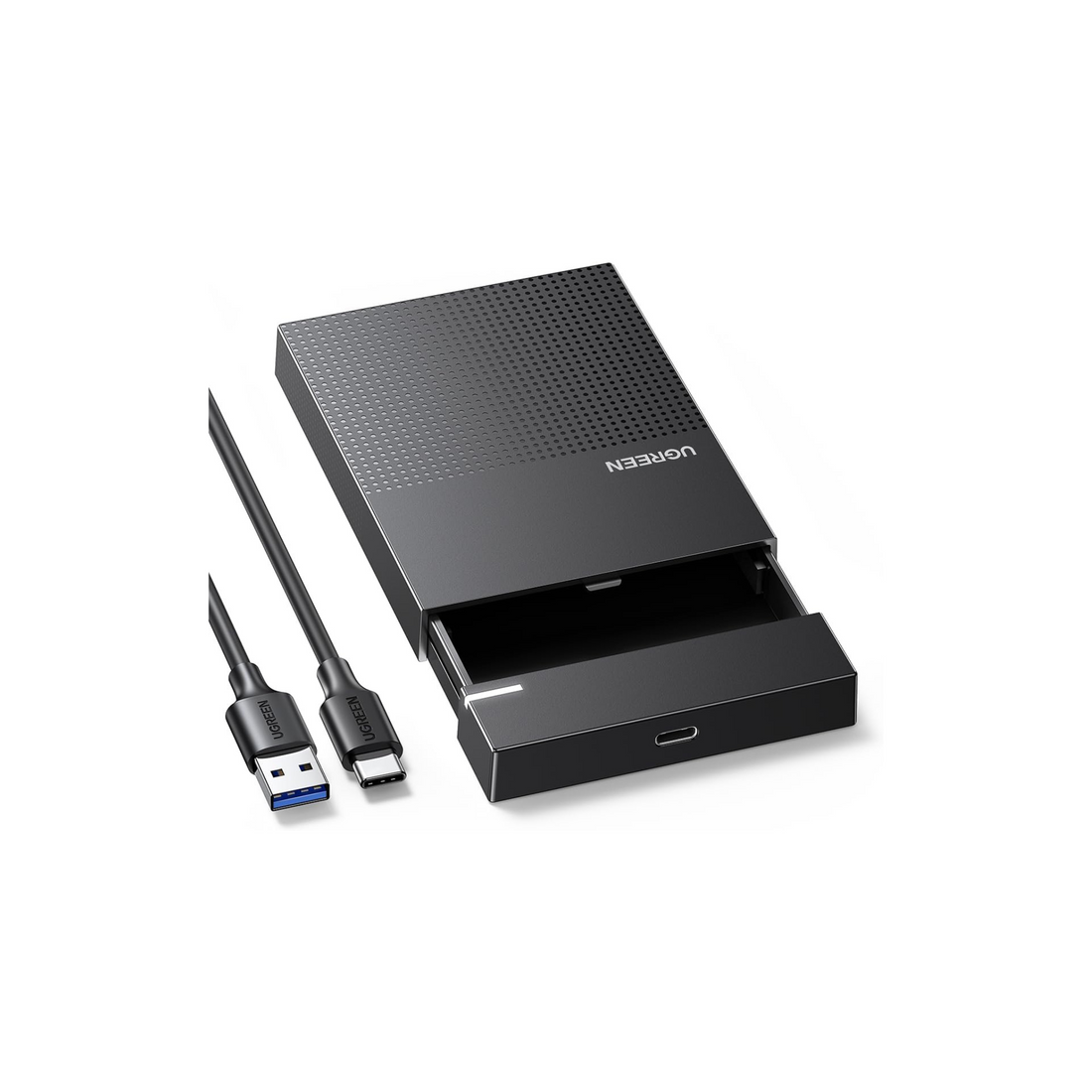 UGREEN Hard Drive Enclosure USB C to SATA Hard Disk Case HDD Cover SSD Caddy Adapter Compatible for 9.5mm 7mm 2.5 Inch SATA I II III