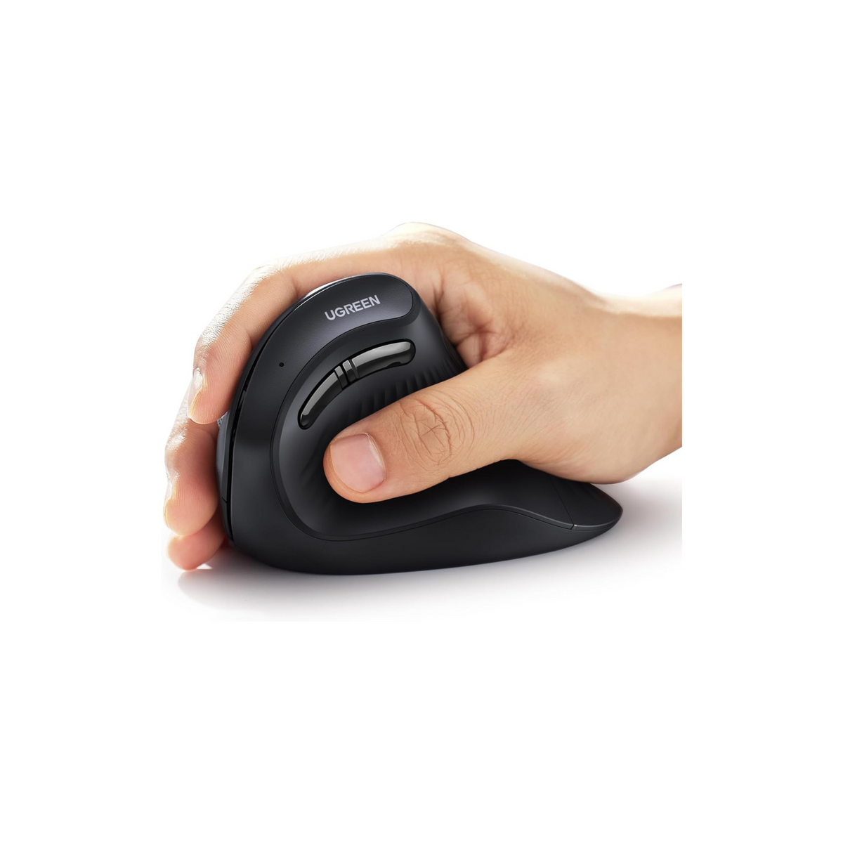 UGREEN Ergonomic Mouse, Vertical Wireless Mouse, 2.4GHz Optical Bluetooth Mice, 4 Adjustable DPI 1000/1600/2000/4000 Levels, 5 Buttons Mice for Laptop, PC, Chromebook, Desktop, Notebook etc, Black