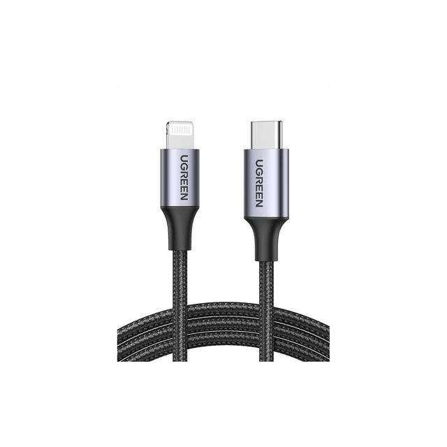 UGREEN Lightning Cable 1M [MFi Certified] 2.4A, iPhone Charger Cable USB A to Lightning Cord Power Delivery PD 20W, Compatible for iPhone 14/14 Pro/Plus/Pro Max, 6-13 All Series, iPad
