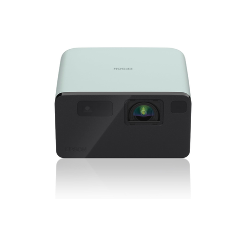 Epson EF-21 Mini Smart Laser Projector, Full HD, 1000 Lumens, 150 Inch Display with HDR, Google TV, Dolby Atmos Sound, Gaming & Home Cinema – Green