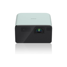 Epson EF-21 Mini Smart Laser Projector, Full HD, 1000 Lumens, 150 Inch Display with HDR, Google TV, Dolby Atmos Sound, Gaming & Home Cinema – Green