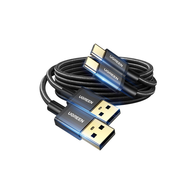 UGREEN USB C Cable, 1M 2Pack Fast Charging USB A to Type C Cable, Nylon Braided Charging USB C Cord Compatible with iPhone 16/15, Samsung, Huawei, Nintendo Switch, Xiaomi, Vivo, Oppo