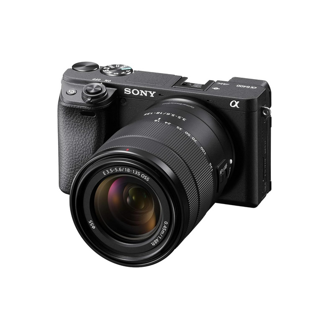 Sony Alpha A6400 Mirrorless Camera With 18-135Mm Lens Kit, 24.2 Mega Pixel Compact Aps-C Interchangeable Lens Digital Camera With Real-Time Eye Auto FocUS, 4K Video & Flip Up Touchscreen, Ilce-6400M
