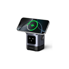 UGREEN 15W Uno Wireless Charger, Qi2 Certified MagSafe Charging, Fast Magnetic Phone Stand, 2-in-1 Foldable Wireless Charger Station Compatible with iPhone 16/15/14/13/12 Series, AirPods 4/3/2/Pro 2