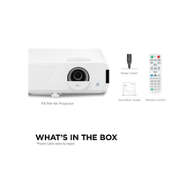 ViewSonic PX749-4K UHD 4K Gaming Projector Designed for Xbox with 4.2ms Response Time, 4000 ANSI Lumens, H/V Keystone, 1.3x Optical Zoom, and USB C for Home Theater