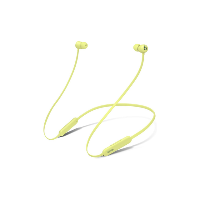 Beats Flex wireless earbuds – Apple W1 headphone chip, magnetic earphones, Class 1 Bluetooth, 12 hours of listening time, built-in microphone – Yuzu Yellow