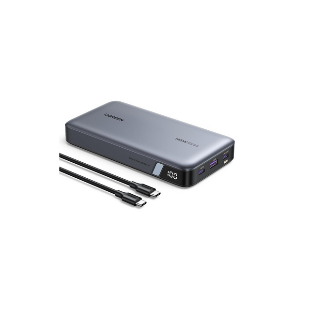 UGREEN Power Bank 20000mAh, 100W Fast Charging Portable Charger, Laptop Charger Portable with 2 USB-C and 1 USB-A Port, Battery Pack for MacBook, Dell, iPhone 16-12 Series, Samsung S25U, iPad, AirPods