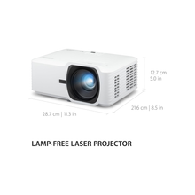 ViewSonic LS740HD 5000 Lumens 1080p Laser Projector with 1.3x Optical Zoom, H/V Keystone, 4 Corner Adjustment, and 360 Degrees Projection for Auditorium, Conference Room and Education