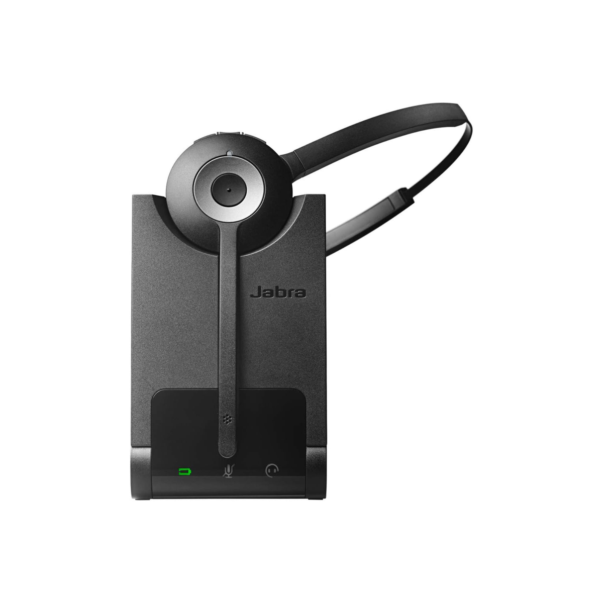 Jabra Pro 920 DECT Kabelloses On-Ear Mono Headset - HD Voice und Noise Cancelling - ganztägige Akkulaufzeit - optimal zur Verwendung mit Tischtelefonen in Europa - EU-Stecker, Schwarz