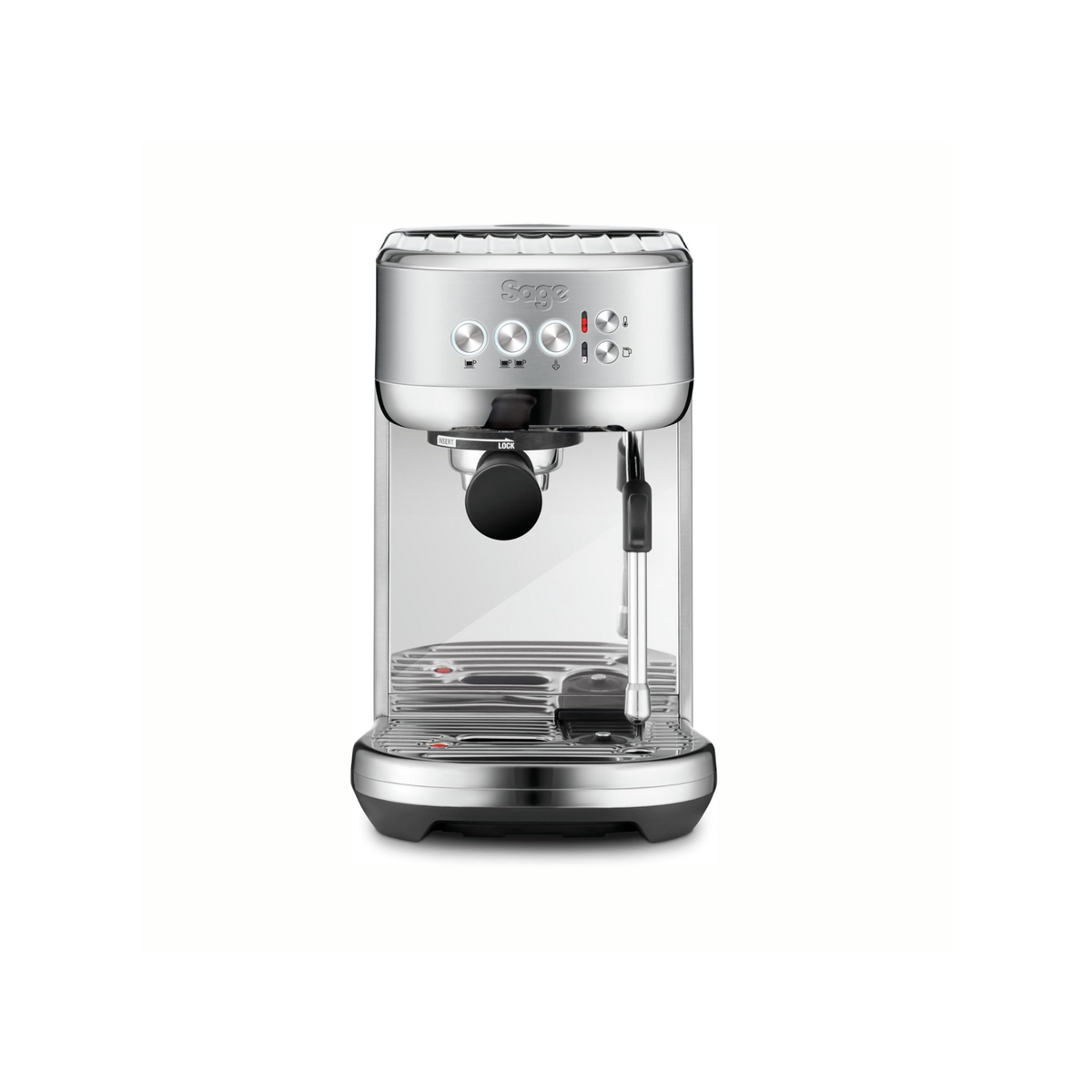 Sage - The Bambino Plus - Compact Coffee Machine with Automatic Milk Frother, Brushed Stainless Steel - UAE Version, 2 Year Manufacturer Warranty