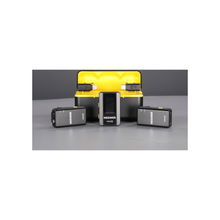 Neewer CM28 Wireless Lavalier Microphone System with Charging Case, 1 Click Noise Canceling, 4GB Storage for 9Hrs of 48KHz 16 Bit Uncompressed Audio Lapel Mic Compatible with iPhone/Android/PC/Camera