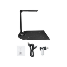 Labymos Document Camera Book Scanner A3 A4 Size with LED Fill Light HD 16 Mega-pixels High Speed Scanning Support Multi-Language OCR Software USB Port Compatible with Windows for ID Cards Passport Bo