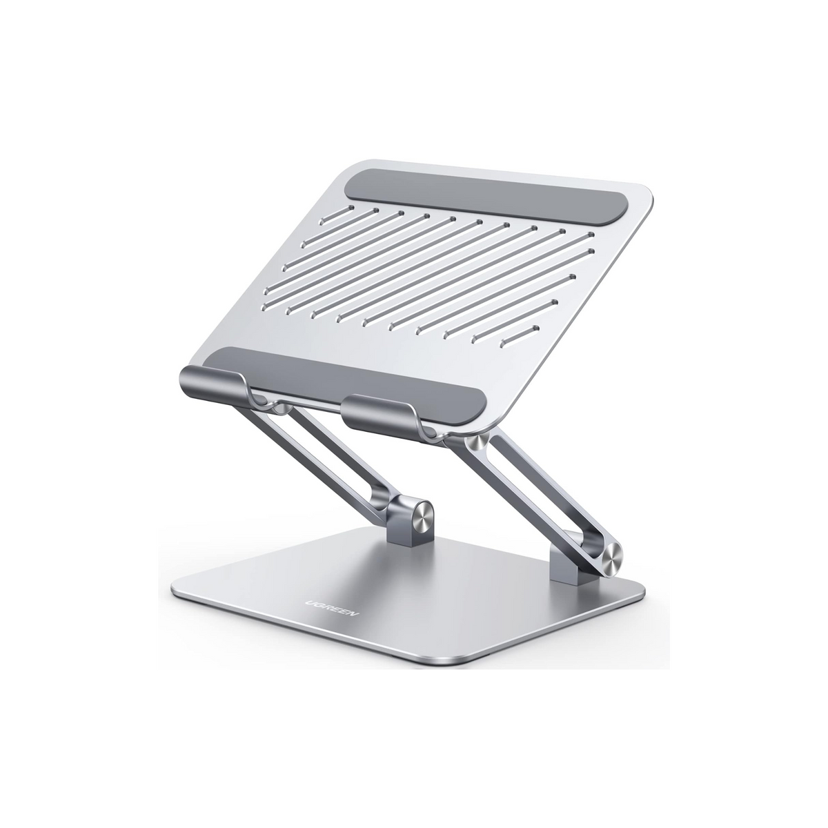 UGREEN iPad Stand Metal Ultra Stable Foldable Tablet Holder Stand Angle Adjustable Tablet Mount for Desk Compatible with All 4.7-12.9'' Tabs iPad Pro/Air/Mini Galaxy Tab iPhone 16 Pro Max Grey