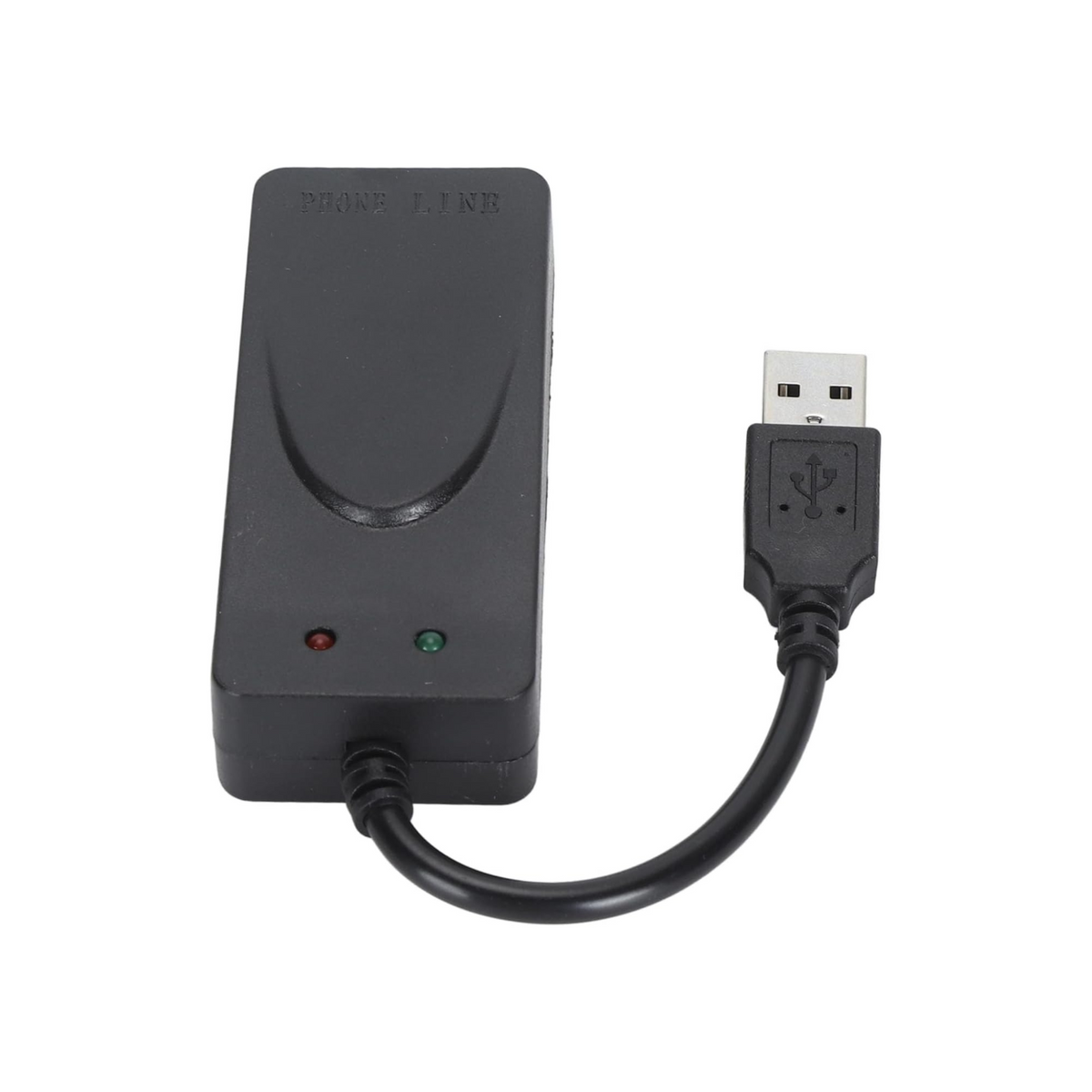 Gearwell USB 56K External Dial Up Fax Data Modem, Dual RJ11 Ports Support Caller ID Computer Laptop Fax Modem for Windows for Linux
