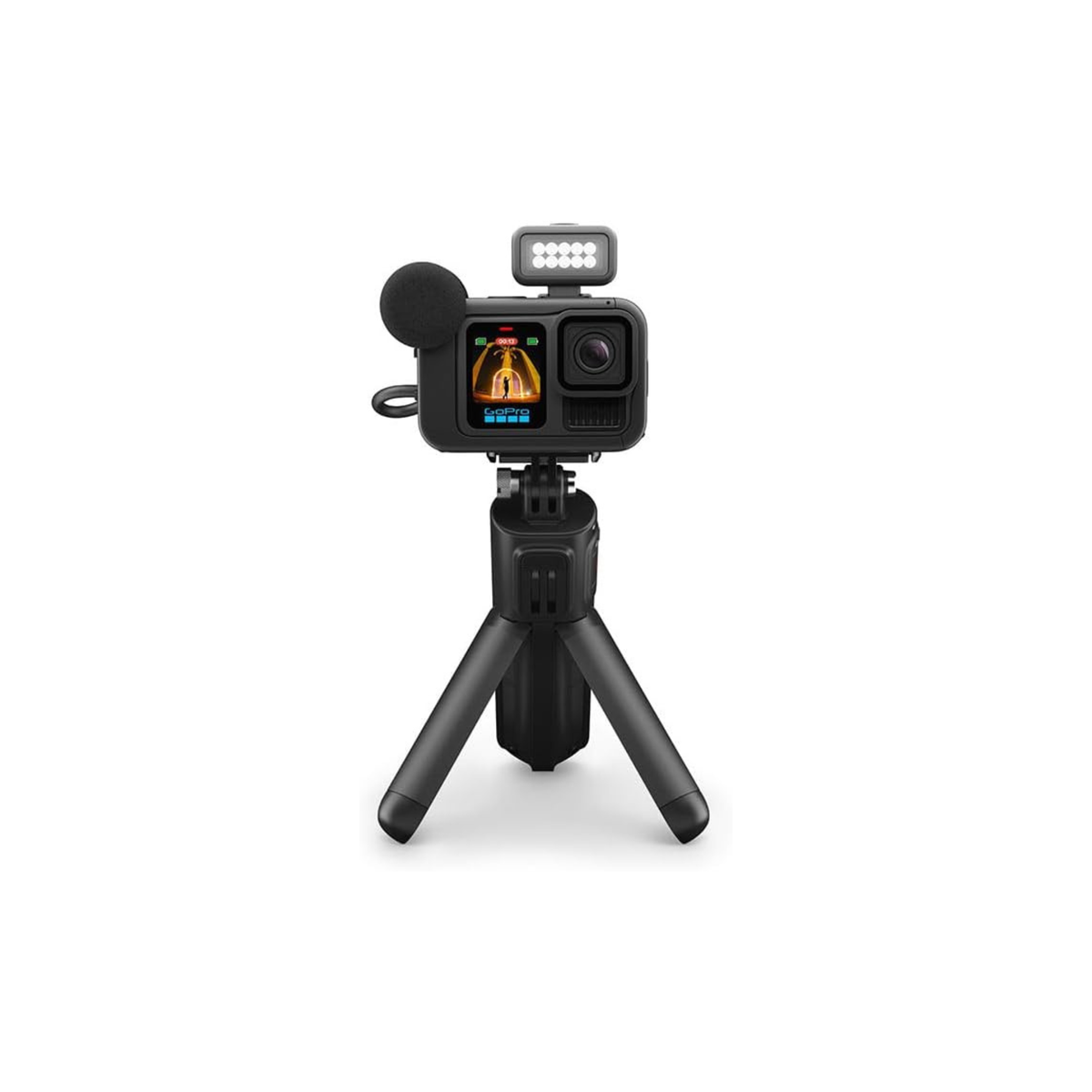 GoPro Hero13 Creator Edition Includes Hero13 Action Camera, 27 MP with Bluetooth, Volta, Media Mod, Built-in Mic, Light Mod, Magnetic Mount (1-Yr International Warranty),Black