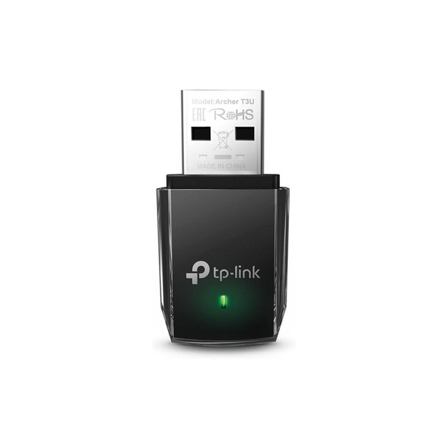 TP-Link AC1300 USB WiFi Adapter(Archer T3U)- 2.4G/5G Dual Band Wireless Network Adapter for PC Desktop, MU-MIMO WiFi Dongle, USB 3.0, Supports Windows 11, 10, 8.1, 8, 7, XP/Mac OS X 10.9-10.14