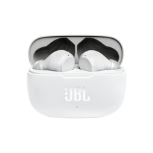 JBL Wave200 True Wireless Earbud Headphones, Deep Powerful Bass, 20H Battery, Dual Connect, Hand-Free Call, Voice Assistant, Comfortable Fit, IPX2 Sweatproof, Pocket Friendly - White, JBLW200TWSWHT