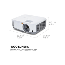 Viewsonic PA503X data projector Standard throw projector 3600 ANSI lumens DLP XGA (1024x768) Grey White