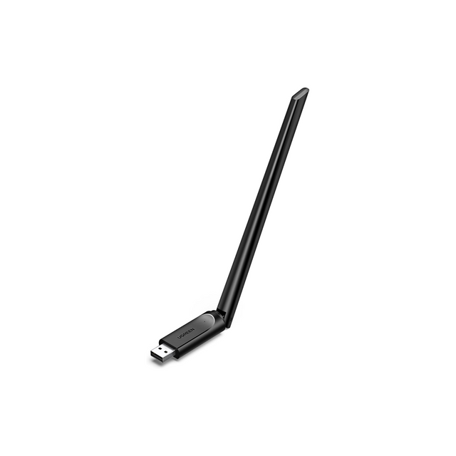 UGREEN AX900 USB WiFi Adapter for PC, Wireless Network Adapter for Desktop, Laptop with 2.4GHz, 5GHz High Gain Dual Band 6dBi Antenna, 286Mbps/600Mbps USB WiFi 6 Dongle Supports Win11/10, Linux Black