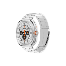 Uponhau Stainless Steel for Galaxy Watch Ultra band 47mm(2024), No Gap Metal Band for Samsung Galaxy Watch 7 Ultra 47mm for Men Women(Silver)