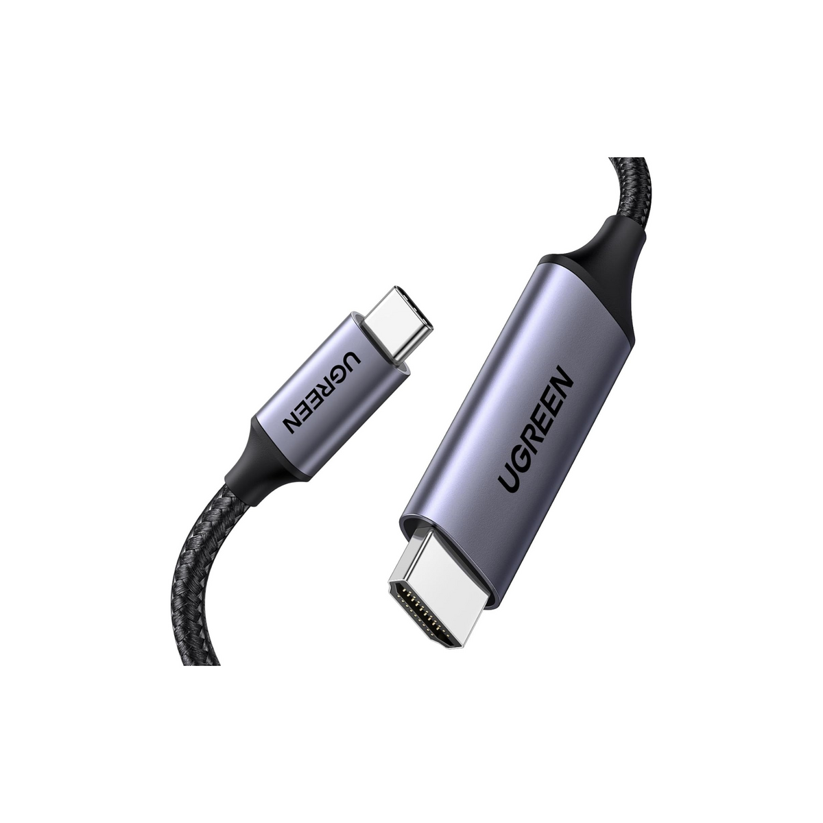 UGREEN USB C to HDMI Cable 2M,USB 3.1 Type C to HDMI 4K 60Hz UHD Adapter Compatible iPhone 16 Series,iPad 10/Pro/Air/Mini,Samsung S24 Series/S23 Series/Galaxy Z,MacBook Pro,Dell XPS,Huawei P60 Pro