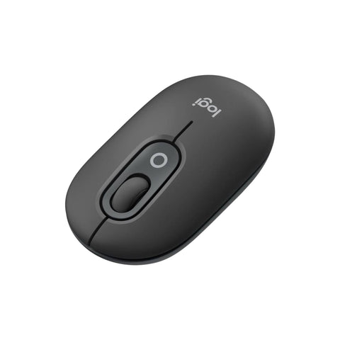 Logitech POP Mouse, Compact and Portable Wireless Bluetooth Mouse With Programmable Buttons and Quiet Clicks, Easy-Switch Between up to 3 Devices, Laptop, Tablet, PC - Graphite