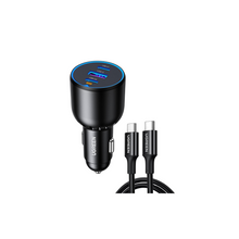 UGREEN 130W Type C Car Fast Charger, 3-Port Macbook USB Car Power Adapter With 100W USB C Cable, Automobile Charger Plug for Samsung S25 Series, iPhone, Steam Deck, Macbook, Laptops, Tablets, Huawei