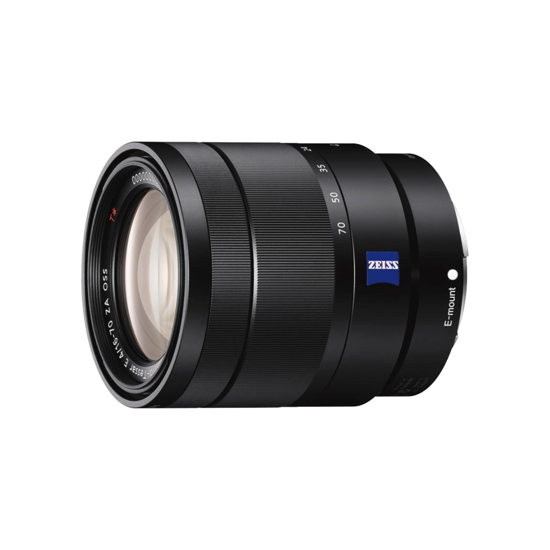 Sony Sel1670Z.Ae Mount Aps C Vario T 16 70 mm F4.0 Zeiss Zoom Lens Black