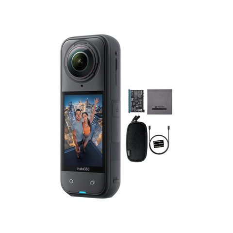 Insta360 X5 - Waterproof 8K 360 Video 72MP Photo Action Helmet Camera with 1/1.28