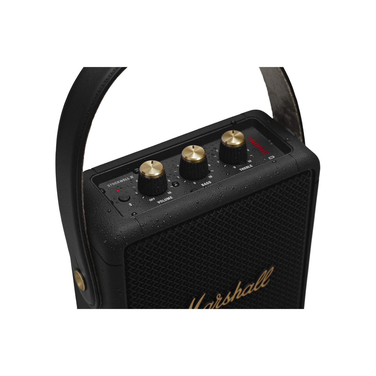 Marshall Stockwell II Wireless Portable Bluetooth Speaker 20+ Hours 20W - Black & Brass