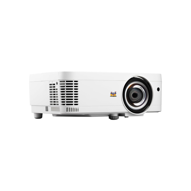 ViewSonic LS550WH, 3,000 LED Lumens WXGA LED Business/Education Short Throw Projector with 30,000 hours lifespan, 360 degree projection, Horizontal and Vertical Keystone