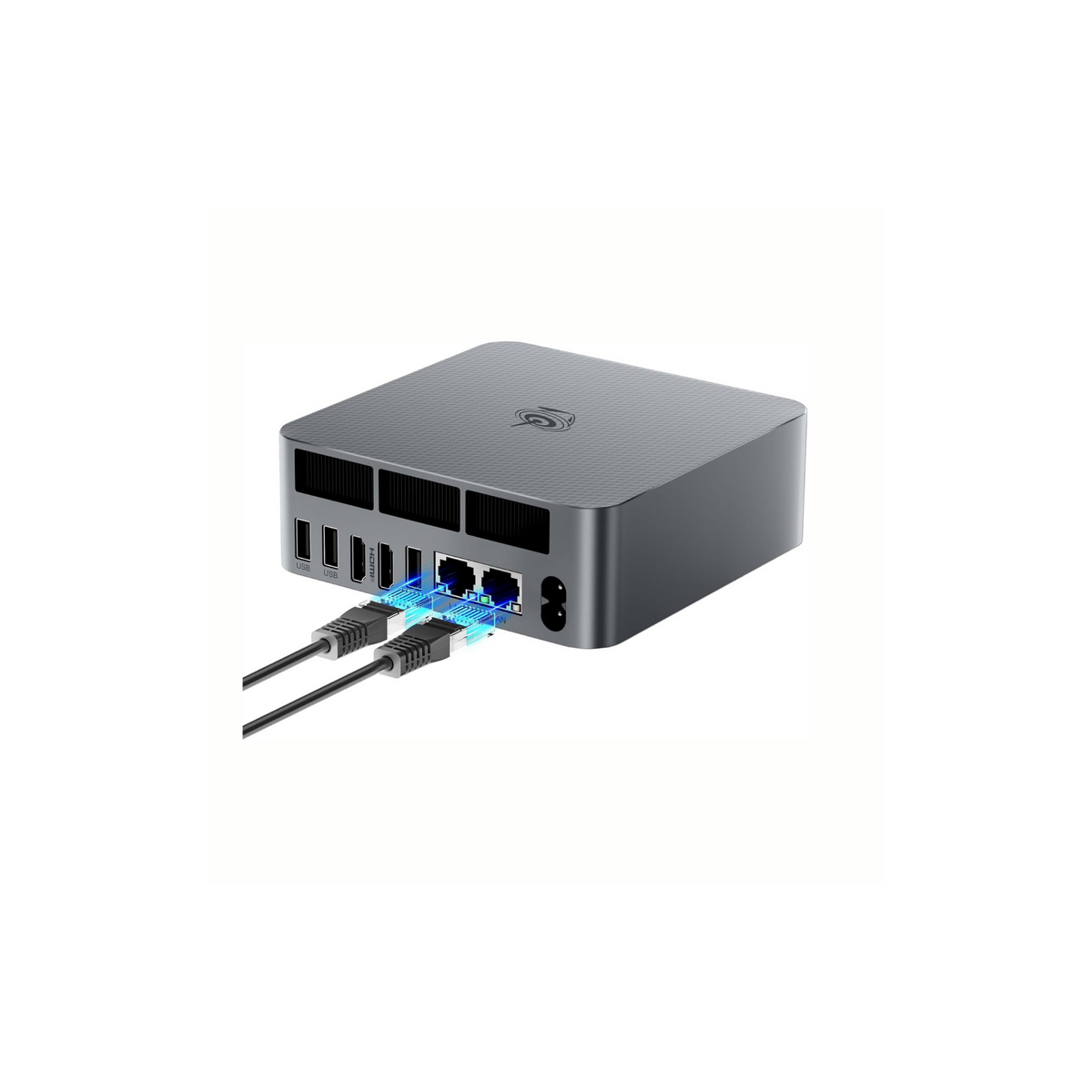 Beelink EQR6 Mini PC, AMD Ryzen 9 6900HX (8C/16T, up to 4.9Ghz), 32G DDR5 RAM 1TB PCIe4.0 SSD Mini Computer, WiFi6, BT5.2, Dual HDMI, Dual 1000M LAN, USB3.2, Type-C