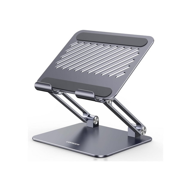 UGREEN iPad Stand Metal Ultra Stable Foldable Tablet Holder Stand Angle Adjustable Tablet Mount for Desk Compatible with All 4.7-12.9'' Tabs iPad Pro/Air/Mini Galaxy Tab iPhone 16 Pro Max Grey