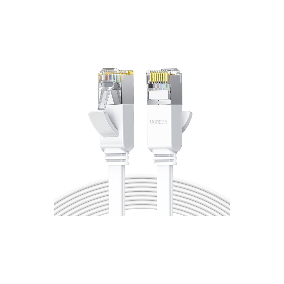 UGREEN Ethernet Cable Cat6 10M Gigabit Flat Network Coed 1000Mbps High-Speed Shielded Internet Cable RJ45 Ethernet Wire Patch Compatible for Laptop, PC, PS5 PS4, TV, Modem, Router, Hub, Switch