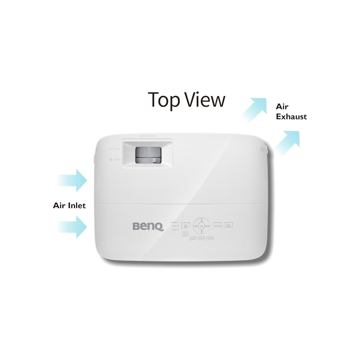 BenQ XGA Business Projector MX550, DLP, 3600 Lumens High Brightness, 20000:1 High Contrast Ratio, Dual HDMI, VGA, Keystone Correction, Simple Setup, SmartEco Technology