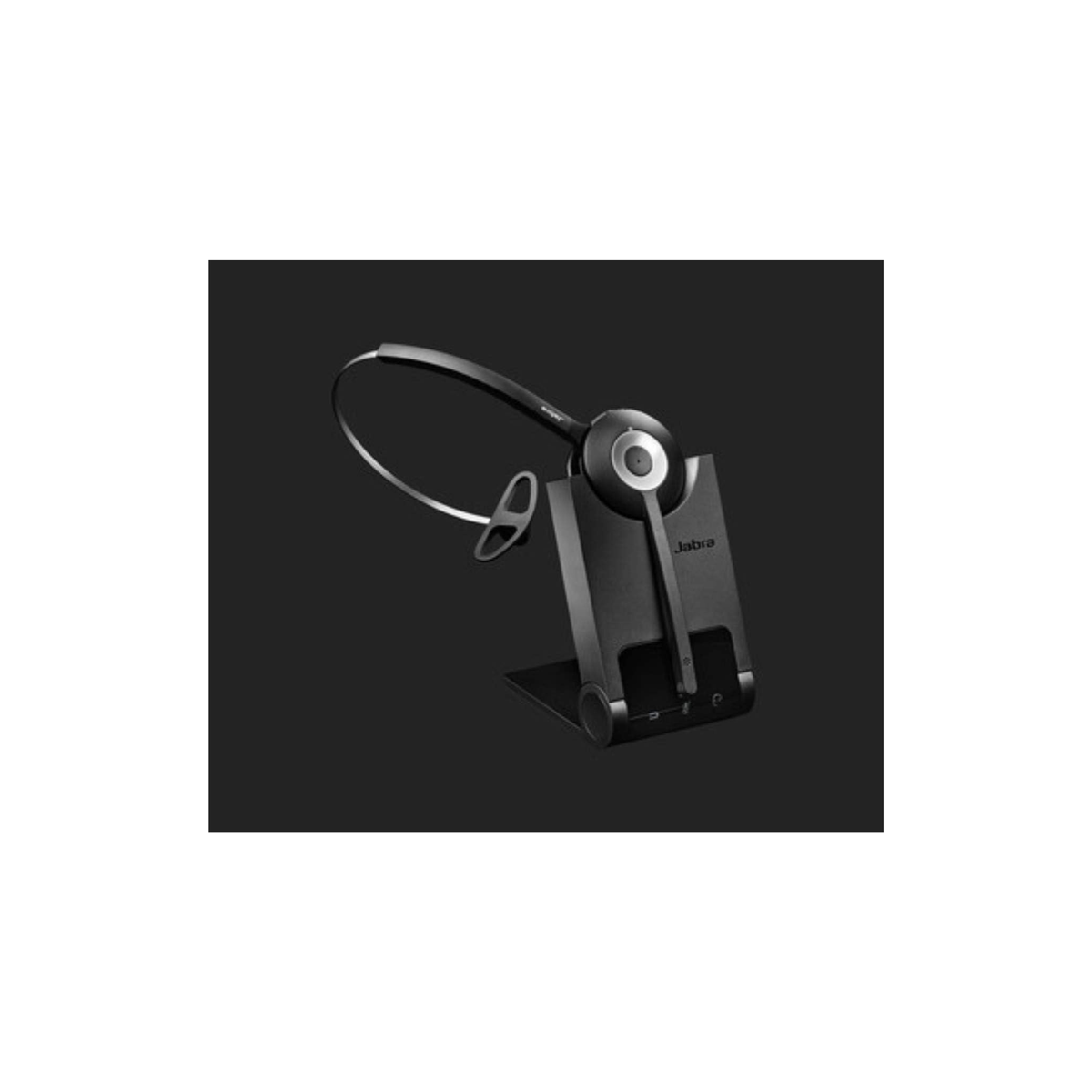 Jabra Pro 920 DECT Kabelloses On-Ear Mono Headset - HD Voice und Noise Cancelling - ganztägige Akkulaufzeit - optimal zur Verwendung mit Tischtelefonen in Europa - EU-Stecker, Schwarz