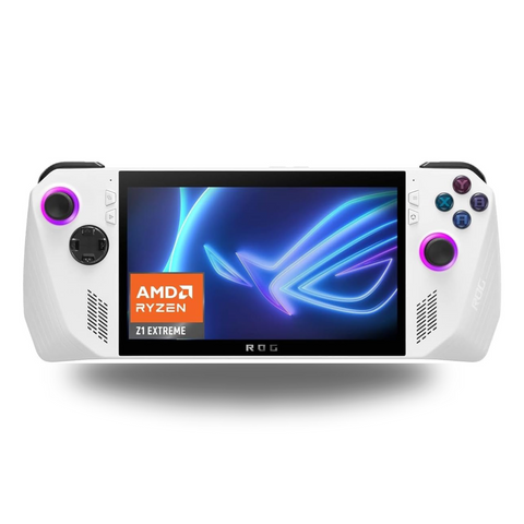 ASUS ROG Ally RC71L White Gaming Handheld, AMD Ryzen Z1 Extreme 16GB 512GB SSD, Radeon Navi3, WIN11 HOME, 7-inch 120Hz/7ms, Gorilla Glass DXC, Touch Screen, Fingerprint