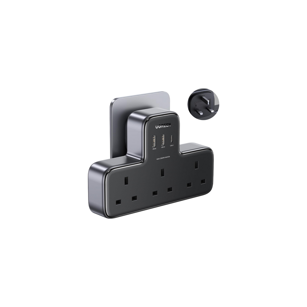 UGREEN 6-in-1 Power Strip Surge Protector Extension Plug