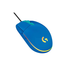 Logitech G203 2nd Gen Wired Gaming Mouse, 8,000 DPI, Rainbow Optical Effect LIGHTSYNC RGB, 6 Programmable Buttons, On-Board Memory, Screen Mapping, PC/Mac Computer and Laptop Compatible - Blue