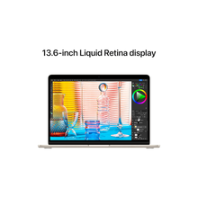 Apple MacBook Air laptop 2022 with M2 chip: 13.6-inch Liquid Retina display, 16GB RAM, 256GB SSD storage, backlit keyboard, 1080p FaceTime HD camera. Works with iPhone and iPad; Starlight