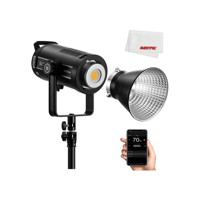 Godox SL150III SL150WIII LED Video Lamp 160W Bowens Mount Daylight Balance Wireless X System 5600K 2.4G CRI96 Photographic Interview Support App Control